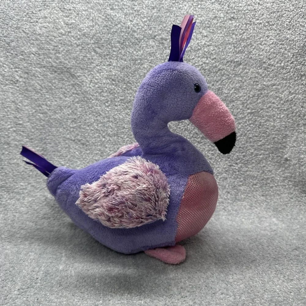 Webkinz Plumfadoodle Plush Purple Pink‎ Bird Stuffed Animal HM662 No Code